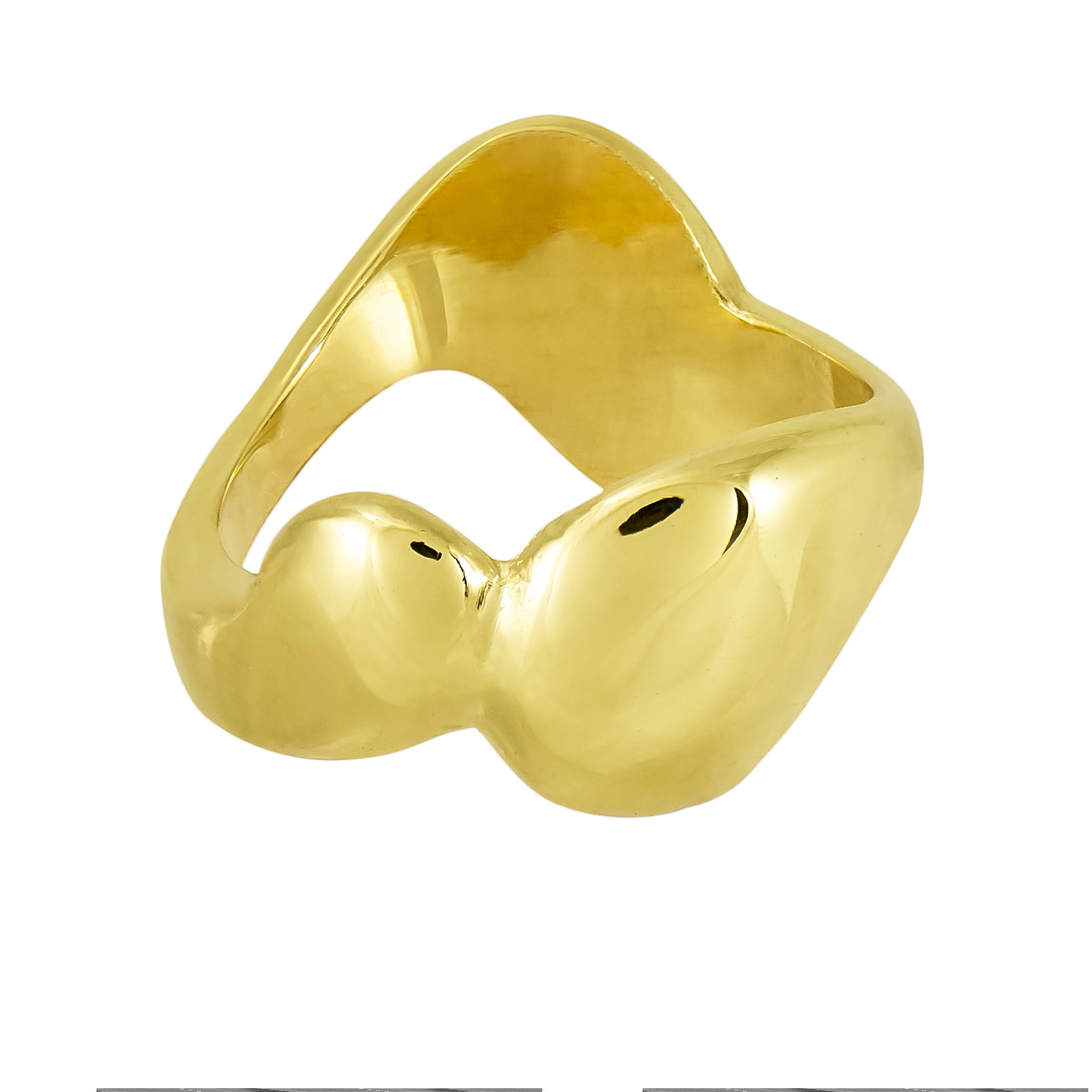 In Flow Ring Sterling Silver & 18ct Gold Vermeil